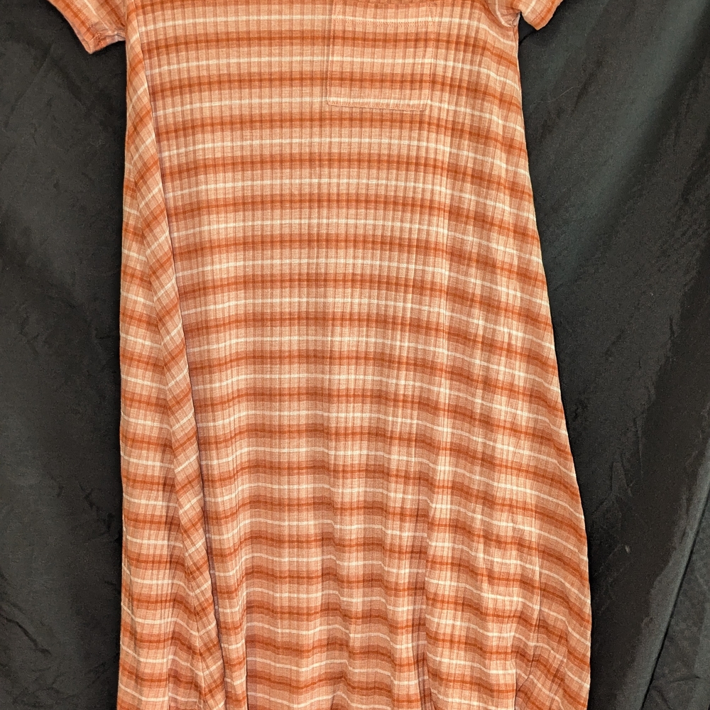 Striped Orange Dress